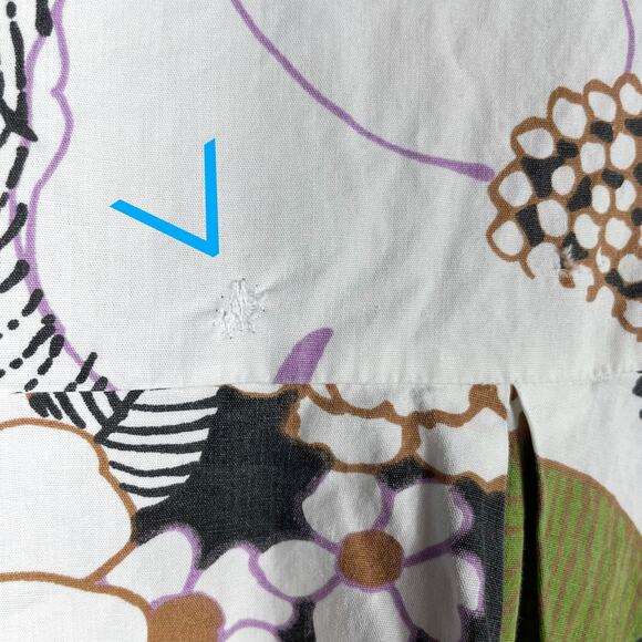 Maje Rafleur Floral Dress Ivory Green V-Neck Tiered Puff Sleeve Sz 42 EU / 10 US - Picture 15 of 16